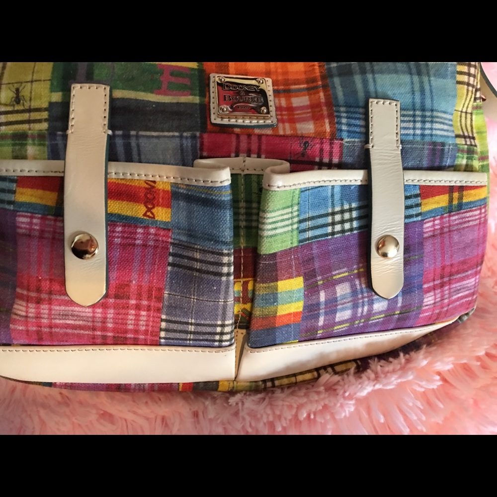 Dooney & Bourke Madras Plaid Ants Purse